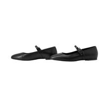 Load image into Gallery viewer, HERMES Ballet shoes &quot;Jane&quot; Black Leather Size 37 1/2

