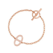 Load image into Gallery viewer, HERMES Chaine d&#39;Ancre Contour Bracelet Size XSH122404B 00XS 18K Pink Gold
