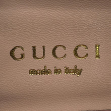 Load image into Gallery viewer, GUCCI Bamboo Heel Pumps Pink Leather Faux Pearl Size 34 1/2
