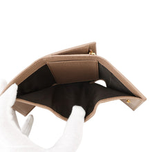 将图像加载到图库查看器中，GUCCI Double G Compact Tri-fold Wallet Taupe Grey644407 Leather
