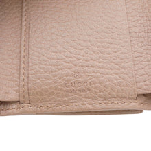 将图像加载到图库查看器中，GUCCI Double G Compact Tri-fold Wallet Taupe Grey644407 Leather
