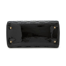 Load image into Gallery viewer, Dior Lady Dior BlackVRB44550 Patent Leather Size Medium
