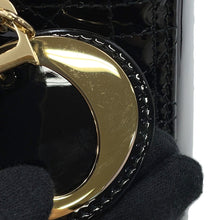 Load image into Gallery viewer, Dior Lady Dior BlackVRB44550 Patent Leather Size Medium
