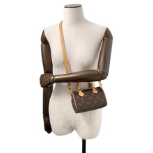 将图像加载到图库查看器中，LOUIS VUITTON Nano Speedy BrownM81085 Monogram
