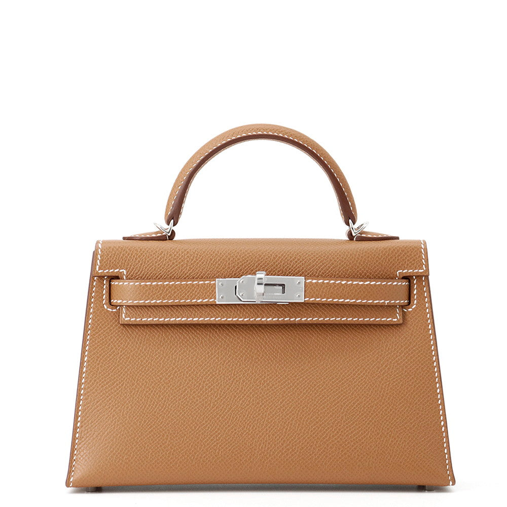 HERMES Mini Kelly 2 Gold Epsom