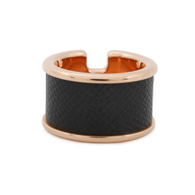将图像加载到图库查看器中，HERMES Orump Ring Size GM/S Black Veau Madame Metal
