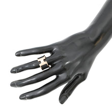 Load image into Gallery viewer, HERMES Orump Ring Size GM/S Black Veau Madame Metal
