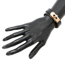 将图像加载到图库查看器中，HERMES Double Tour Kelly Bracelet Size T2 Black Box Calf Leather Swift Leather
