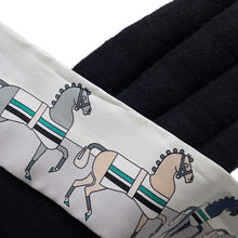 将图像加载到图库查看器中，HERMES Scarf Twilly Rocabar Green/White Silk 100%
