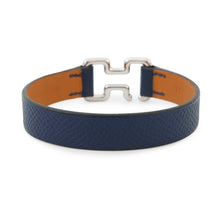 将图像加载到图库查看器中，HERMES Tonight Bracelet Size T5 blue navy Epsom
