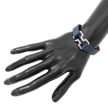 将图像加载到图库查看器中，HERMES Tonight Bracelet Size T5 blue navy Epsom
