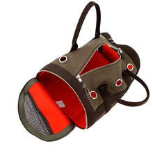 将图像加载到图库查看器中，HERMES Dog carry Khaki/Feu Toile Military
