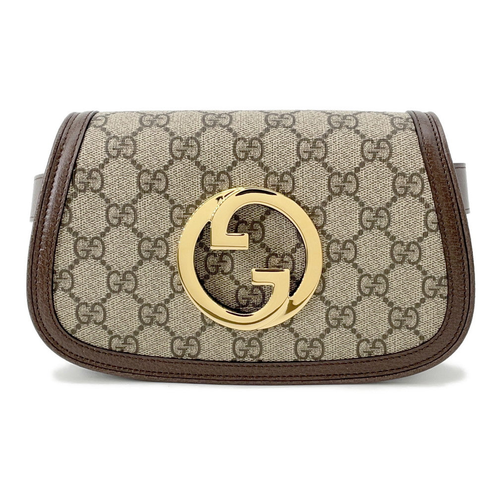 GUCCI Blondie Belt Bag Beige/Brown703807 PVC Leather