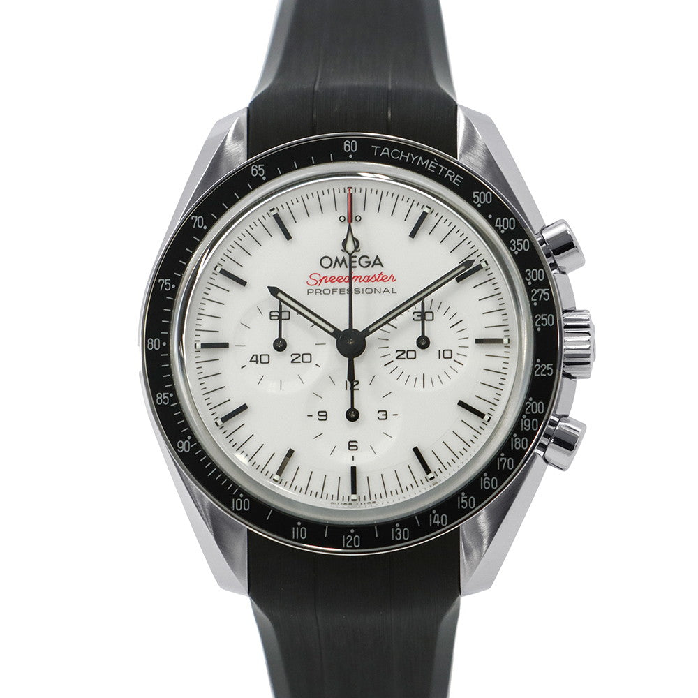 OMEGA Speedmaster Moonwatch Professional W42mm Stainless Steel Rubber White Dial310.32.42.50.04.001