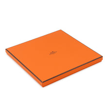 Load image into Gallery viewer, HERMES Carre Double Face Gala Epaulettes Size 90 Curry/Corail/Ebene Silk100%
