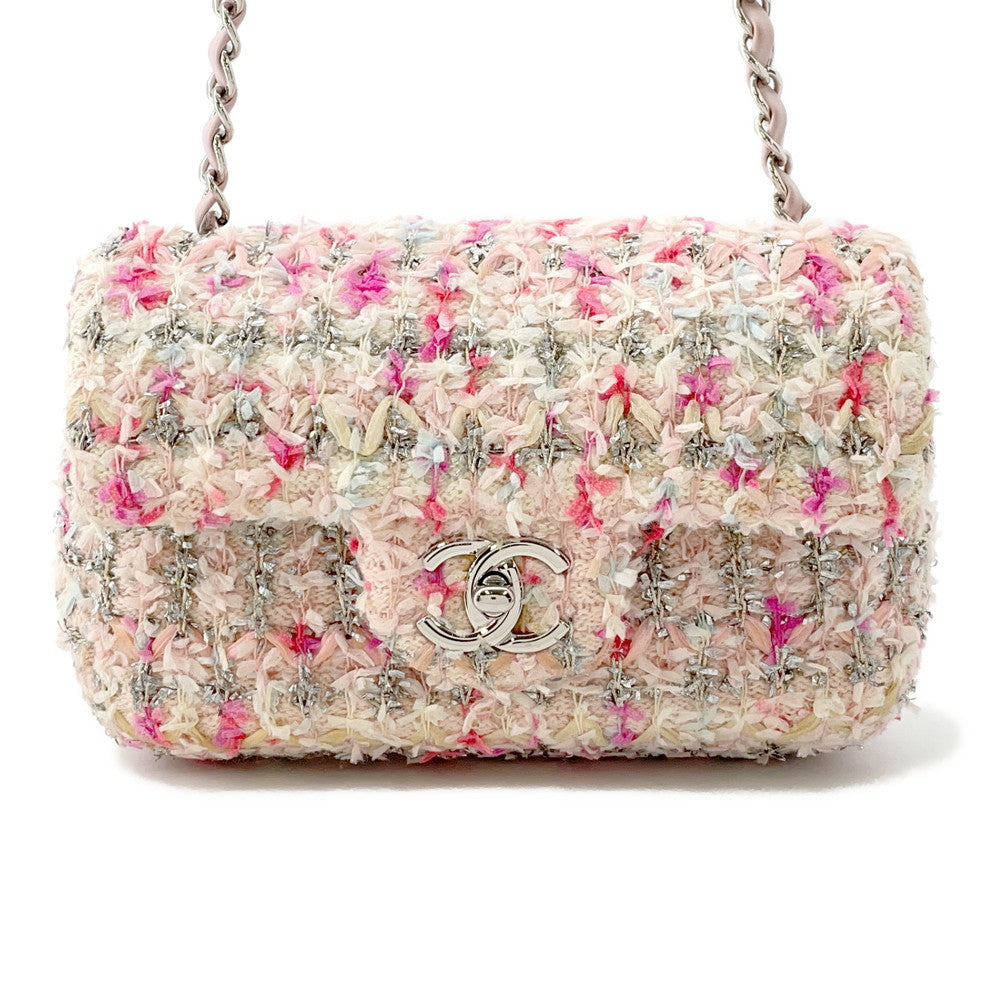 CHANEL Flap Mini Chainshoulder Bag PinkA69900 Tweed