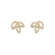 将图像加载到图库查看器中，HARRY WINSTON Lily Cluster Mini Ear Studded Size MiniEADYPO1MLC 18K Yellow Gold
