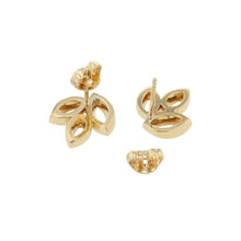 将图像加载到图库查看器中，HARRY WINSTON Lily Cluster Mini Ear Studded Size MiniEADYPO1MLC 18K Yellow Gold
