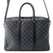 将图像加载到图库查看器中，LOUIS VUITTON Port Documan Voyajaj NoirN41478 Damier Graphite Size PM
