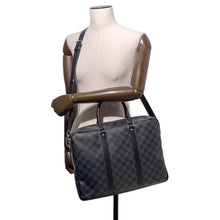 将图像加载到图库查看器中，LOUIS VUITTON Port Documan Voyajaj NoirN41478 Damier Graphite Size PM
