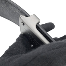 将图像加载到图库查看器中，LOUIS VUITTON Belt Neo Inventour Size 90 NoirM9234U Damier Graphite Damier Infini Leather
