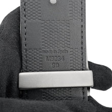 将图像加载到图库查看器中，LOUIS VUITTON Belt Neo Inventour Size 90 NoirM9234U Damier Graphite Damier Infini Leather
