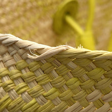 Load image into Gallery viewer, LOEWE Anagram basket bag Beige/Green/YellowA223T43X55 Raffia Leather Size Medium
