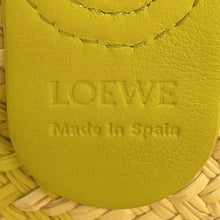 Load image into Gallery viewer, LOEWE Anagram basket bag Beige/Green/YellowA223T43X55 Raffia Leather Size Medium
