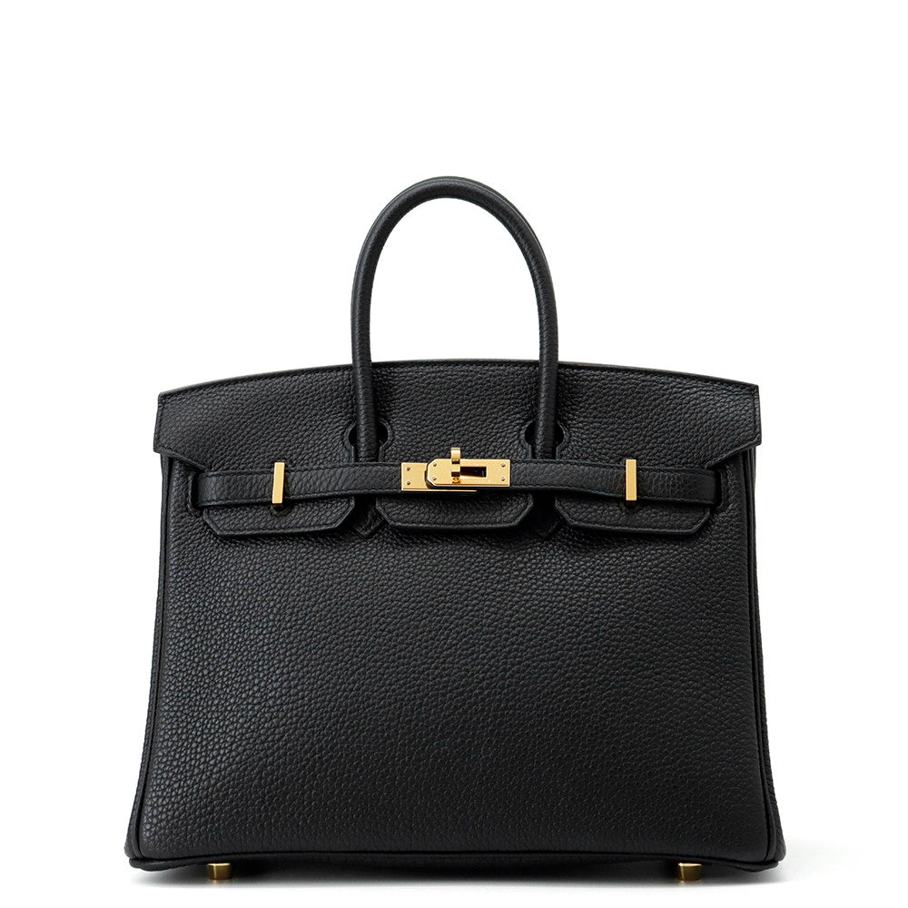 HERMES Birkin Black Togo Leather Size 25
