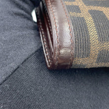 将图像加载到图库查看器中，FENDI Zucca Pattern Bifold Wallet Brown Canvas/Leather
