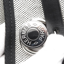 将图像加载到图库查看器中，HERMES Herbag Zip Pegasus Pop Black/Blue Indigo/Ecru Toile H Vache Hunter Leather Size PM/31
