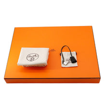 Load image into Gallery viewer, HERMES Herbag Zip Pegasus Pop Black/Blue Indigo/Ecru Toile H Vache Hunter Leather Size PM/31
