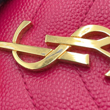 将图像加载到图库查看器中，SAINT LAURENT PARIS Monogram Small Envelope Wallet Fuchsia414404 Leather

