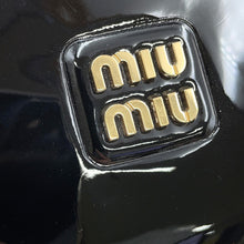 将图像加载到图库查看器中，MIUMIU Hobo 2WAY Shoulder Bag Black5BP084 Patent Leather
