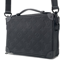 将图像加载到图库查看器中，LOUIS VUITTON Handle ・ Soft Trunk NoirM59163 Monogram Taurillon Leather
