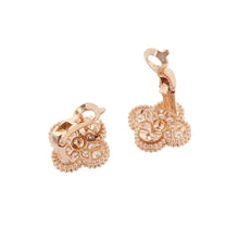 将图像加载到图库查看器中，Van Cleef &amp; Arpels Vintage Alhambra Earring Size vintageVCARP2R500 18K Pink Gold
