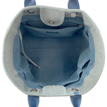 将图像加载到图库查看器中，CHANEL Deauville 2WAYTote Bag Light BlueA66941 Denim Size GM
