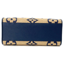 将图像加载到图库查看器中，LOUIS VUITTON Onthego BlueM57723 Monogram・Raffia Size MM
