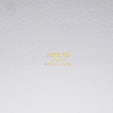 将图像加载到图库查看器中，HERMES Picotin Lock New White Taurillon Clemence Size PM
