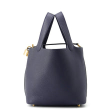 Load image into Gallery viewer, HERMES Picotin Lock Blue Nuit Taurillon Clemence Size PM
