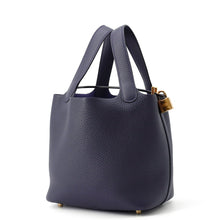 Load image into Gallery viewer, HERMES Picotin Lock Blue Nuit Taurillon Clemence Size PM
