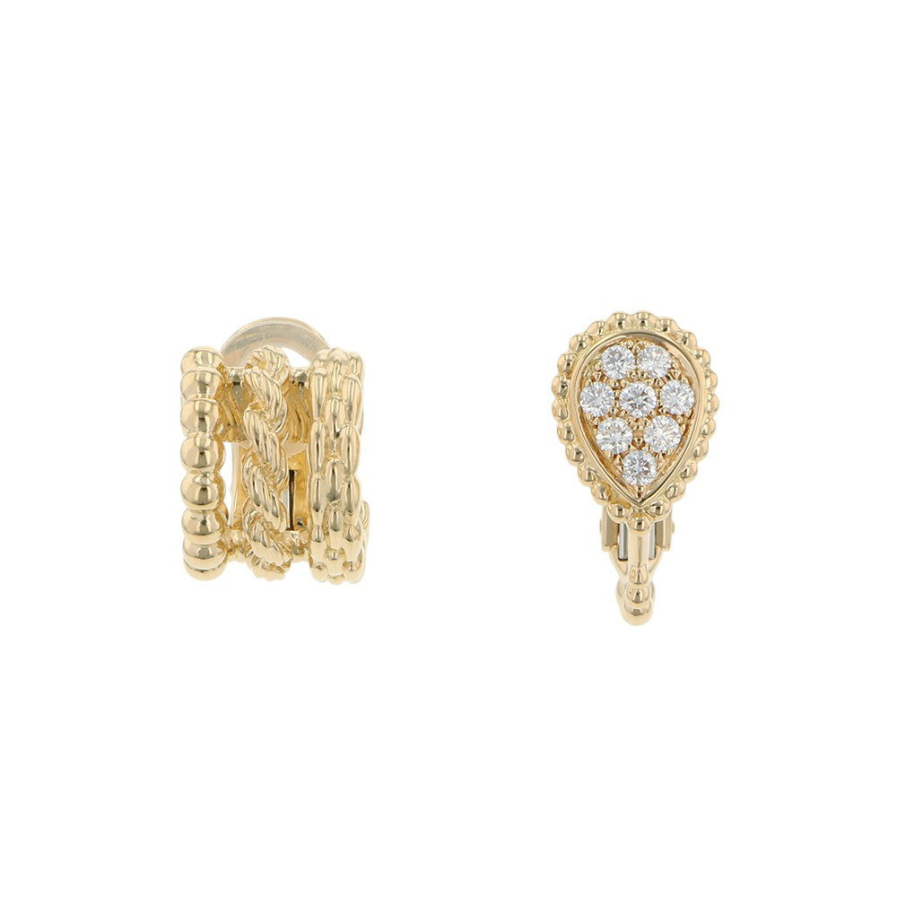 Boucheron Serpent Bohème Asymmetrical Clip Earring Size Extra SmallJCO01550 18K Yellow Gold