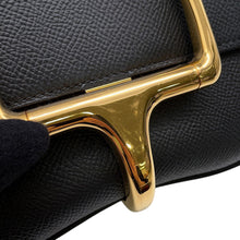 将图像加载到图库查看器中，HERMES Della Cavalleria Black Epsom Size Mini

