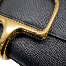 将图像加载到图库查看器中，HERMES Della Cavalleria Black Epsom Size Mini
