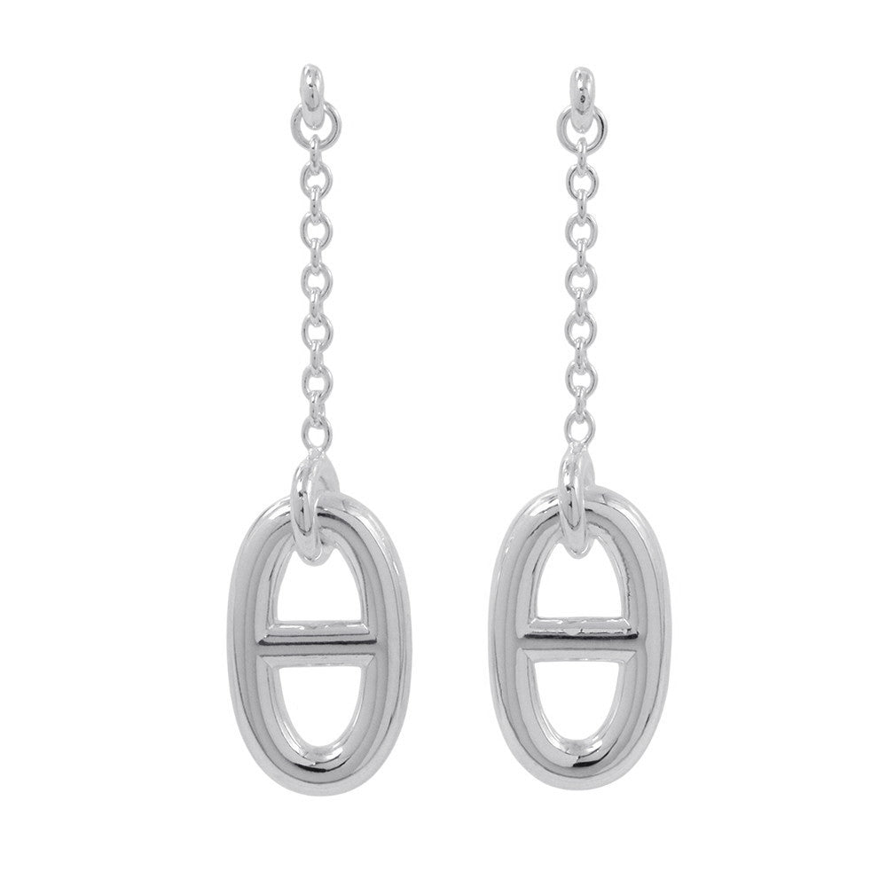 HERMES Chaine d'Ancre Farandole Earrings Size MM SV925