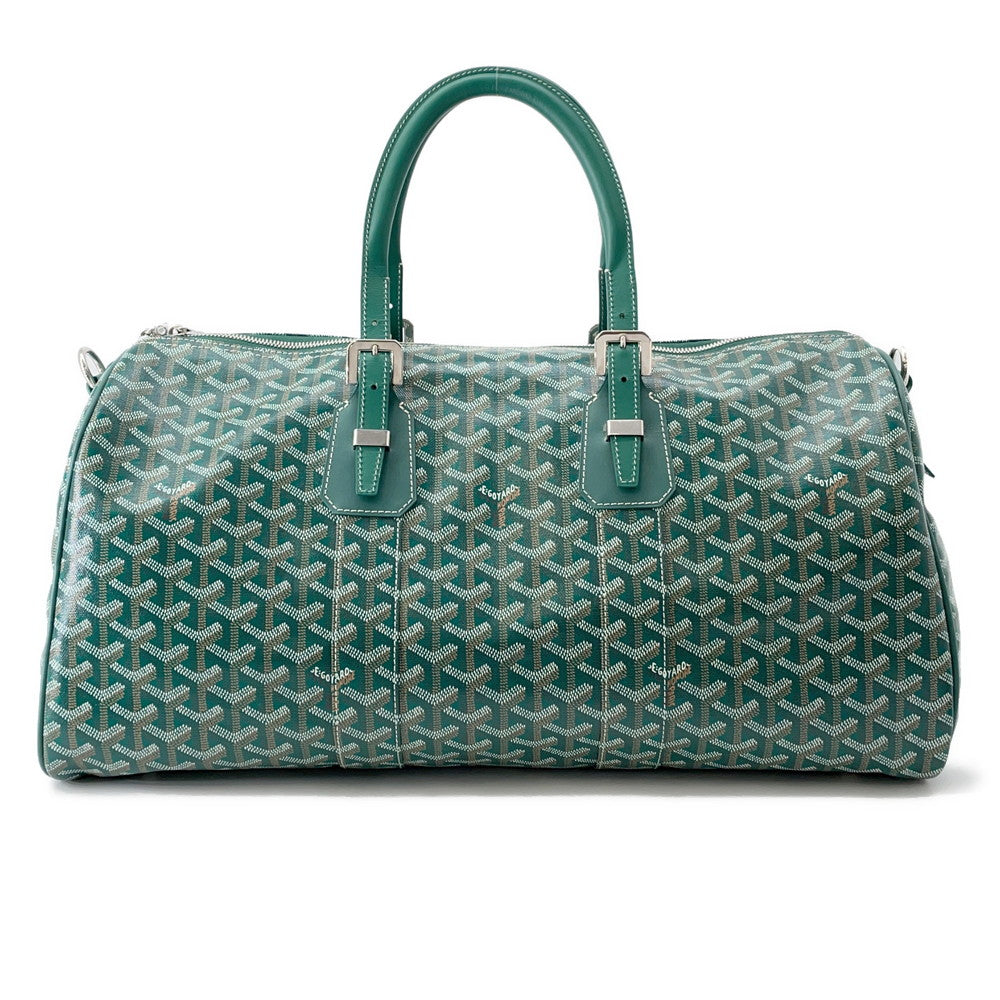 GOYARD Jules Travel Bag GreenBOSTON050TY09CL09P PVC Leather Size 50