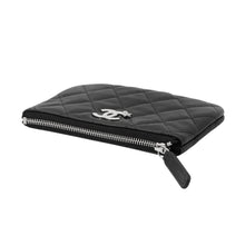 Load image into Gallery viewer, CHANEL Matelasse Star CC Logo Zip Pouch Coin Purse BlackAP4811 Soft Caviar Leather/Rhinestone
