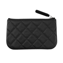 Load image into Gallery viewer, CHANEL Matelasse Star CC Logo Zip Pouch Coin Purse BlackAP4811 Soft Caviar Leather/Rhinestone
