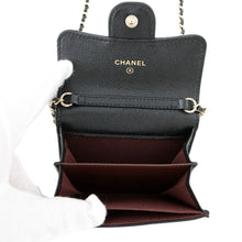 Load image into Gallery viewer, CHANEL Matelasse Chain wallet BlackAP0238 Caviar Leather
