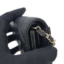 Load image into Gallery viewer, CHANEL Matelasse Chain wallet BlackAP0238 Caviar Leather

